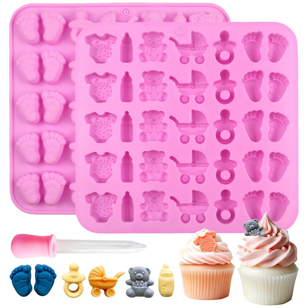 Candle Making Set - طقم قوالب سيليكون من قطعتين، 35