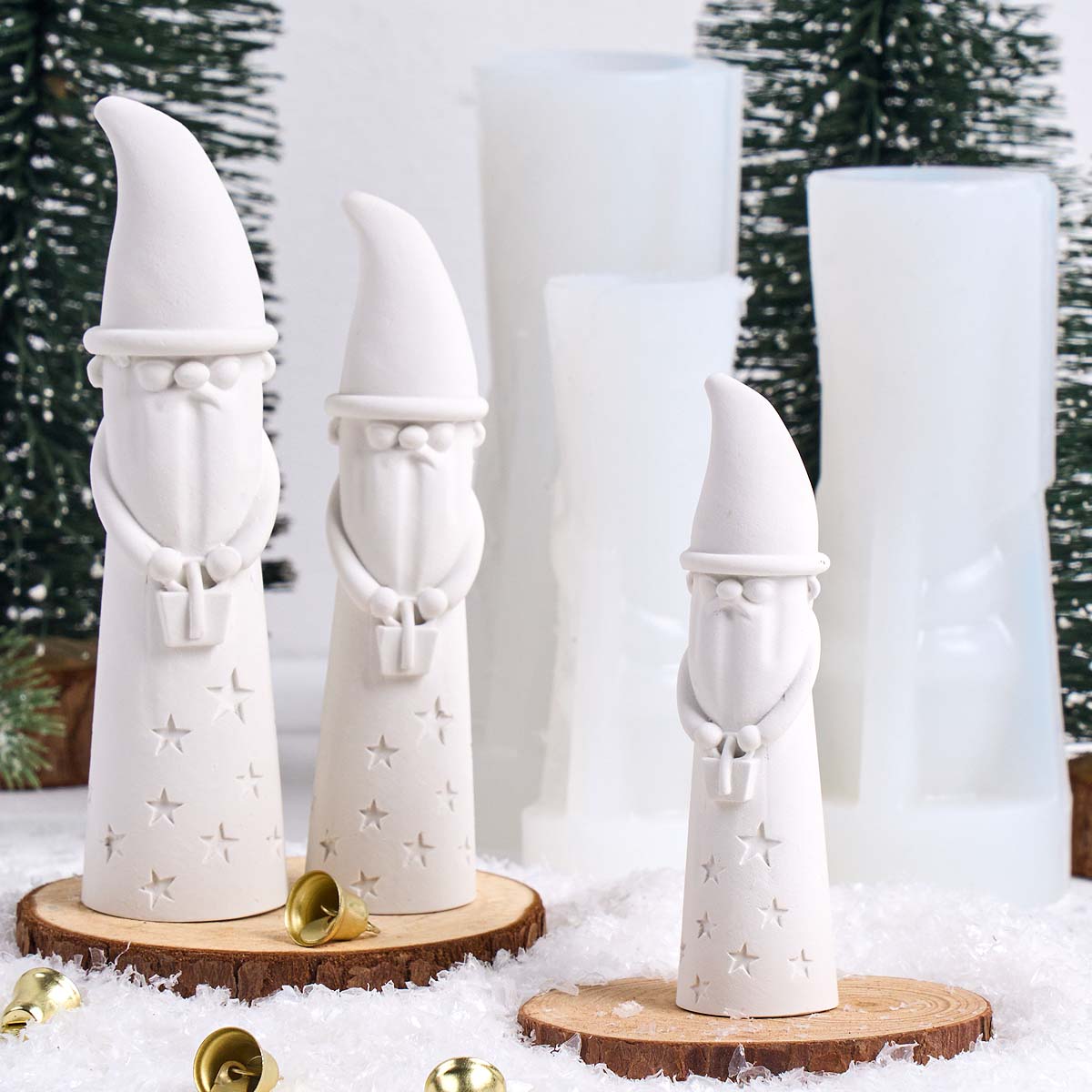 قالب سيليكون لزينة عيد الميلاد - مراجعة Xmas Candle Making وسعره