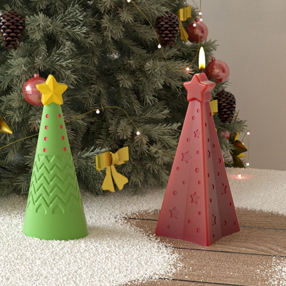 سيليكون عيد الميلاد مخروط قالب - مراجعة Xmas Candle Making وسعره