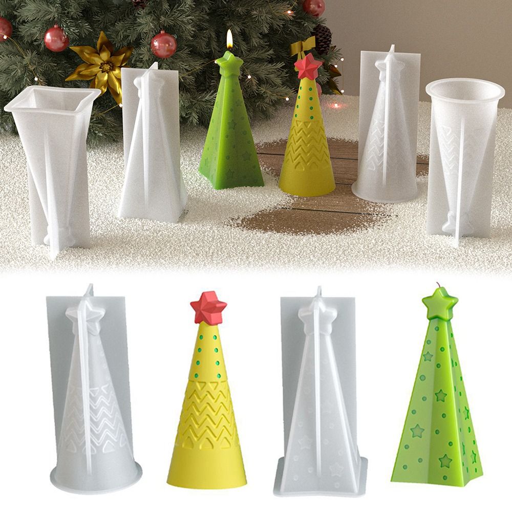 سيليكون عيد الميلاد مخروط قالب - مراجعة Xmas Candle Making وسعره
