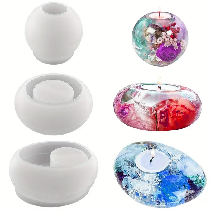 Tealight شمعة حامل الراتنج قال - مراجعة Candle Making Design وسعره