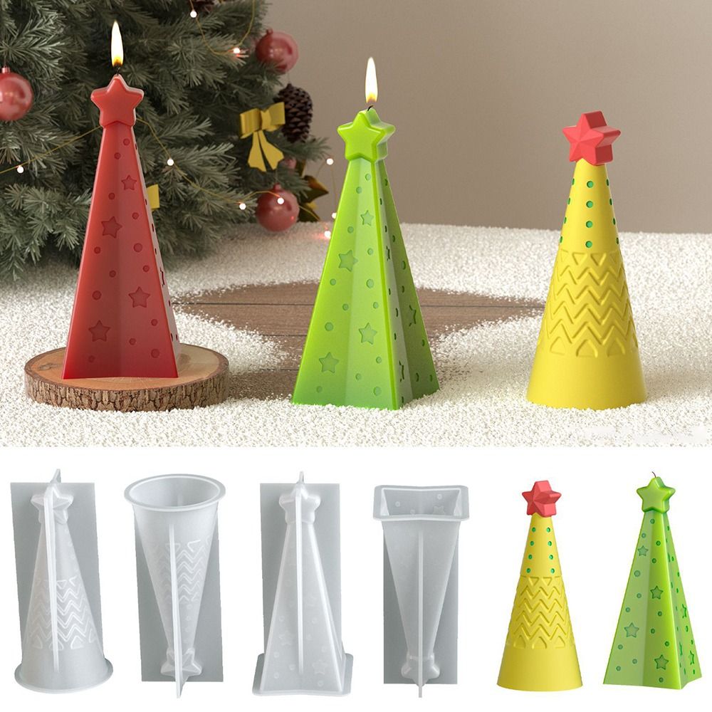 سيليكون عيد الميلاد مخروط قالب - مراجعة Xmas Candle Making وسعره