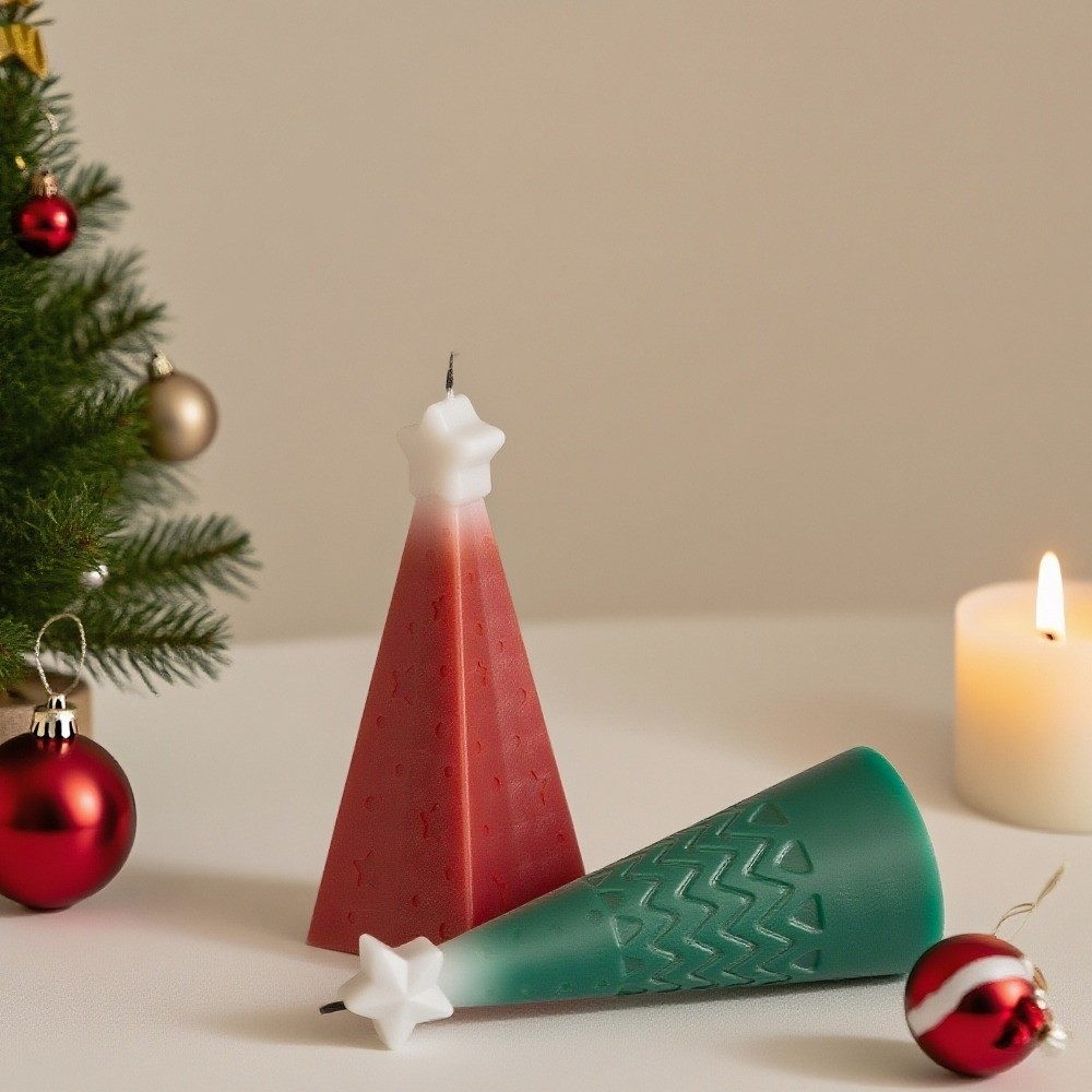 سيليكون عيد الميلاد مخروط قالب - مراجعة Xmas Candle Making وسعره
