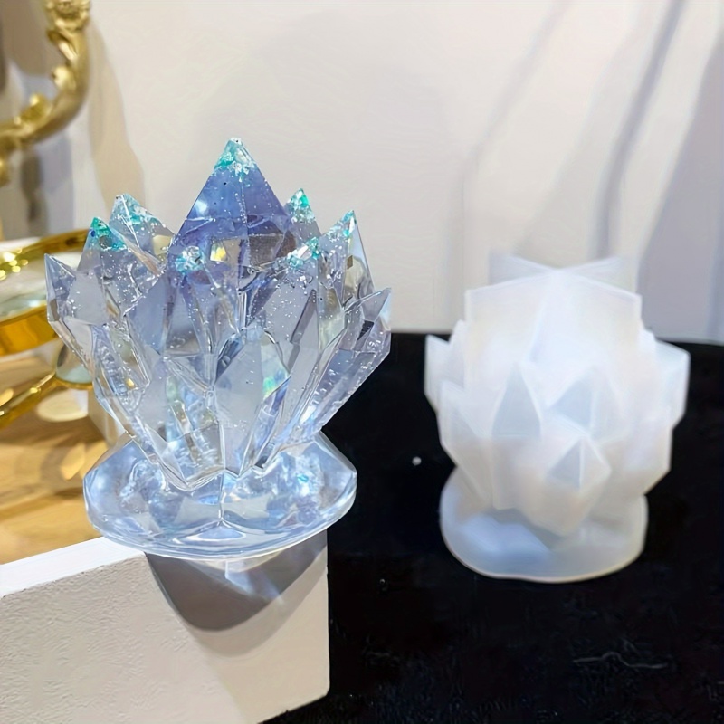 1pcCrystal العنقودية الزخرفية  - مراجعة Candle Making Design وسعره