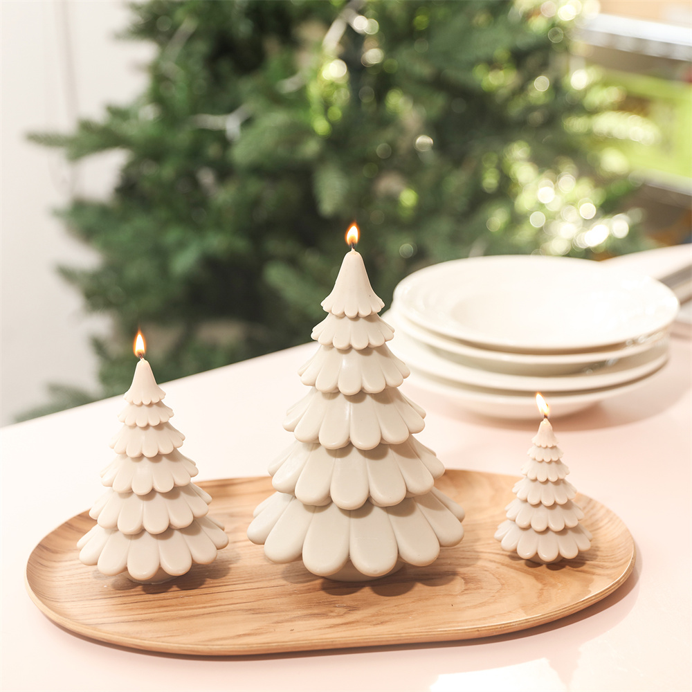 قوالب سيليكون على شكل شجرة عيد - مراجعة Xmas Candle Making وسعره