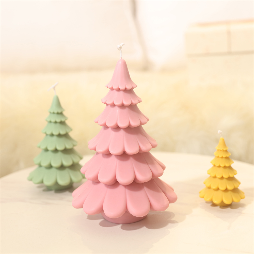 قوالب سيليكون على شكل شجرة عيد - مراجعة Xmas Candle Making وسعره