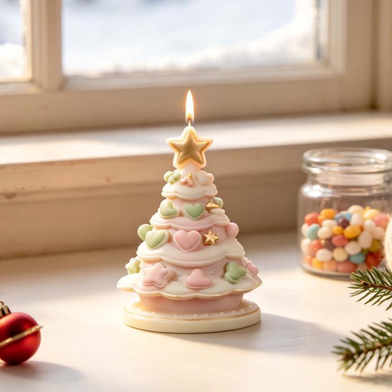 قالب سيليكون لشجرة عيد الميلاد - مراجعة Xmas Candle Making وسعره