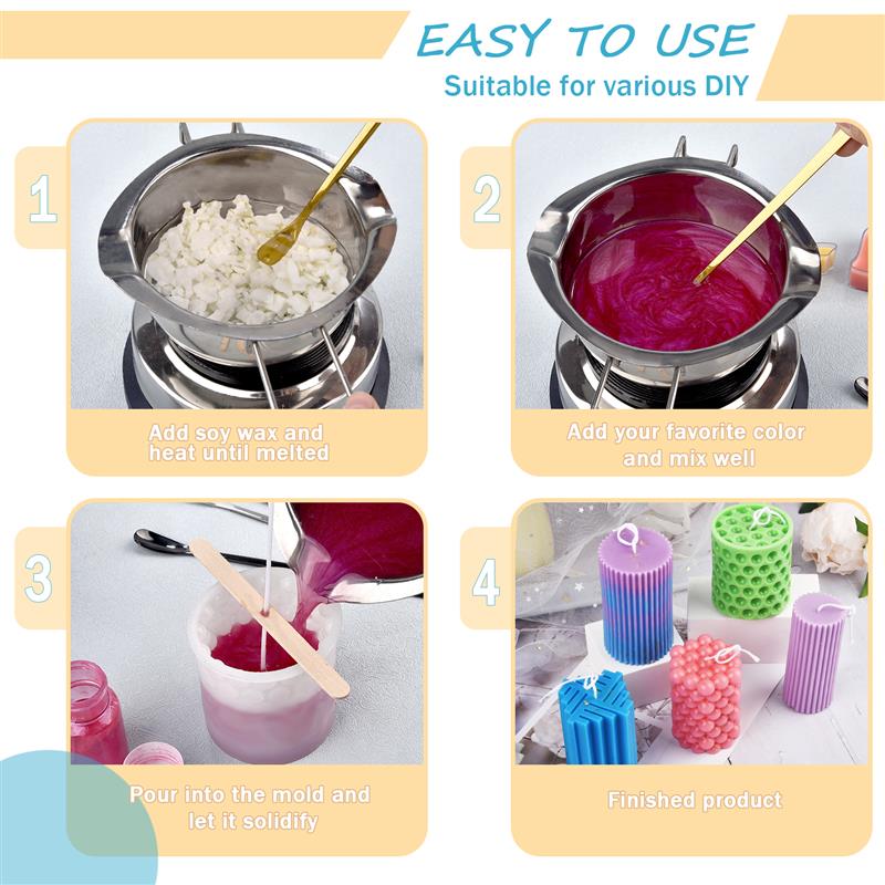 100/500 جرام/1 كجم شمع الصويا  - مراجعة Candle Making Activity وسعره